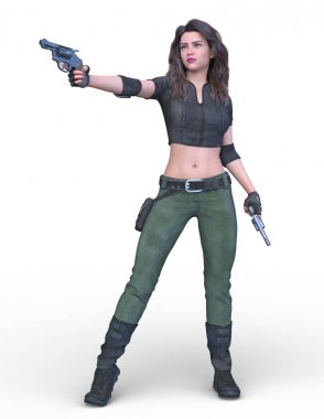 3D cg işleme kahraman 