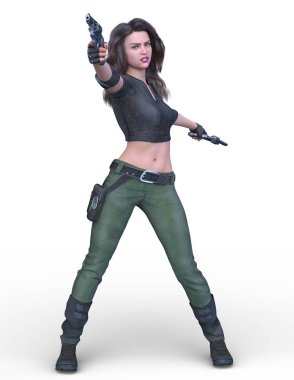 3D cg işleme kahraman 