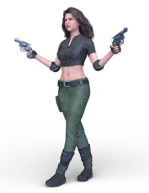 3D cg işleme kahraman 