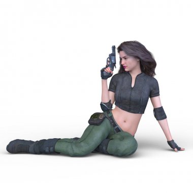 3D cg işleme kahraman 