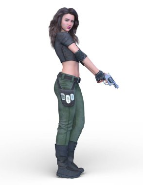 3D cg işleme kahraman 