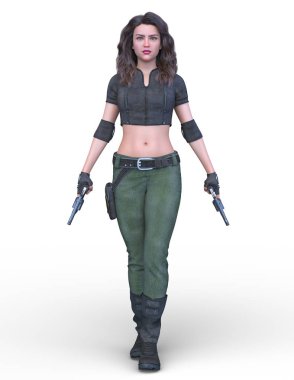 3D cg işleme kahraman 