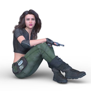 3D cg işleme kahraman 