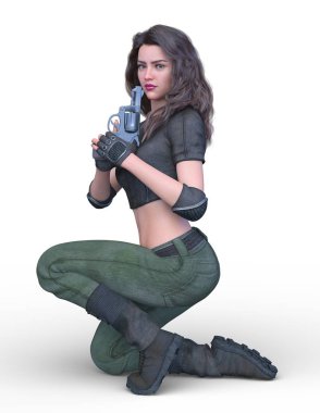 3D cg işleme kahraman 