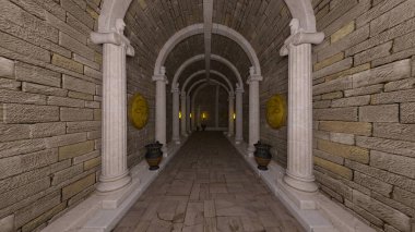 3D cg işleme antik kalıntıları