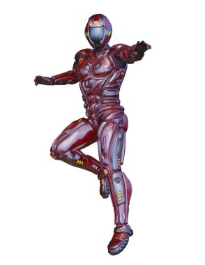 Siber adam 3D cg render