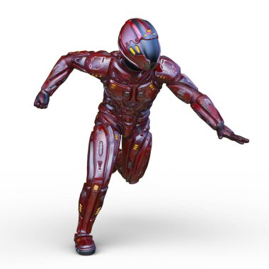 Siber adam 3D cg render