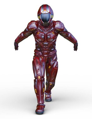 Siber adam 3D cg render