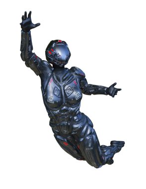 cyber kadının 3D cg işleme