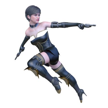 3D cg işleme kahraman 