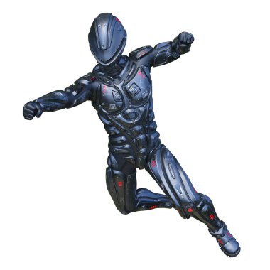 Siber adam 3D cg render