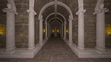 3D cg işleme antik kalıntıları