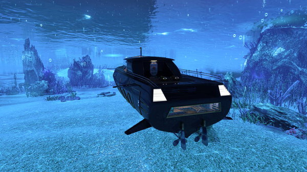 3D CG rendering of Submarine