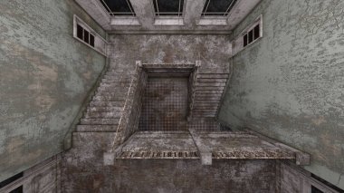 Korku evi 3d cg render