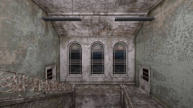Korku evi 3d cg render