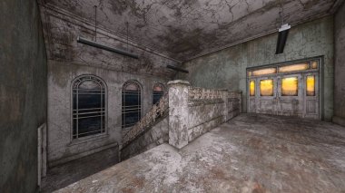 Korku evi 3d cg render