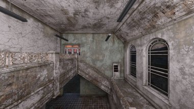 Korku evi 3d cg render