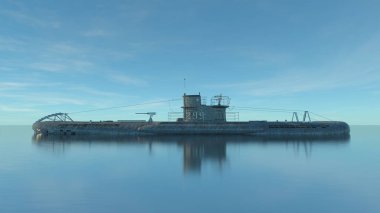 Denizaltı 3d cg render