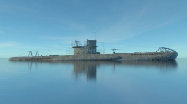 Denizaltı 3d cg render