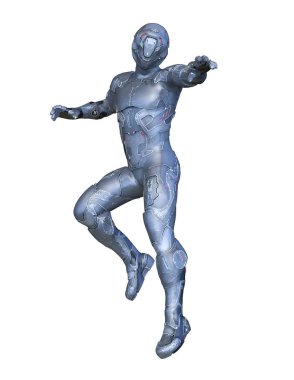 Siber adam 3D cg render