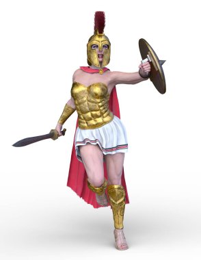 3D cg işleme seksi savaşçı