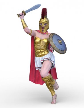3D cg işleme seksi savaşçı