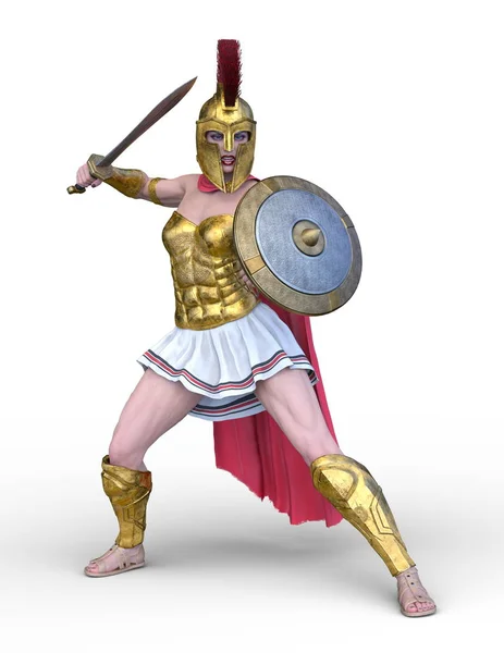 Rendering Sexy Warrior — Stock Photo, Image