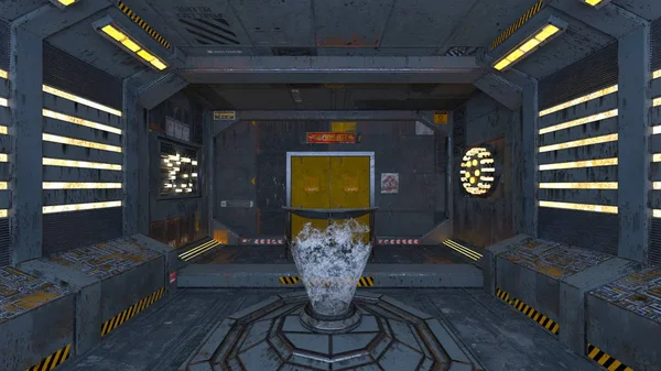 Terk edilmiş binanın 3d Cg render