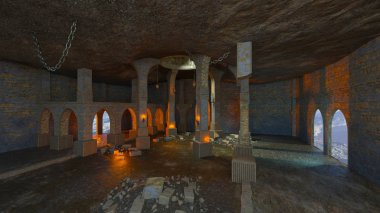 3D cg işleme antik kalıntıları