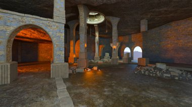 3D cg işleme antik kalıntıları