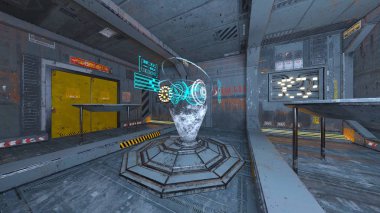 teknoloji alanı 3D CG render