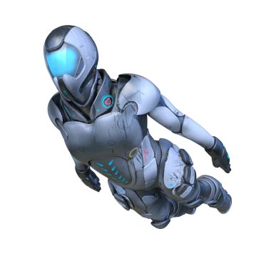 Siber adam 3D cg render