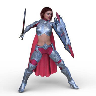 3D cg işleme seksi savaşçı