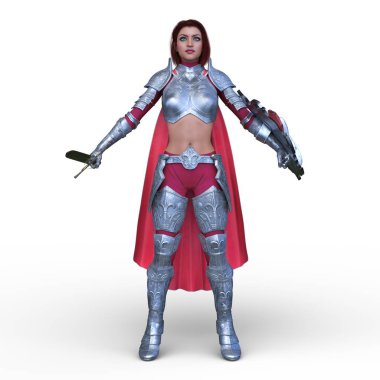 3D cg işleme seksi savaşçı