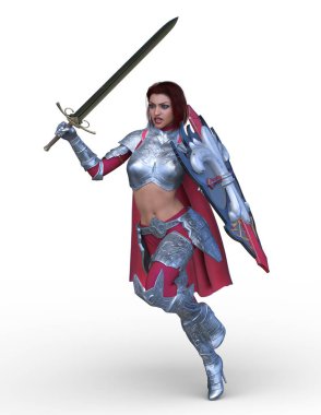 3D cg işleme seksi savaşçı