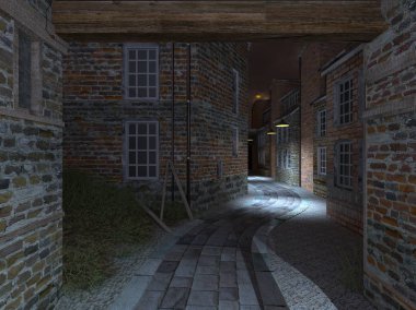 Kentsel alanın 3d Cg render
