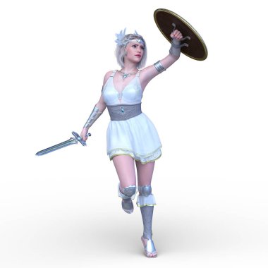 3D cg işleme seksi savaşçı