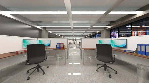 3D cg işleme Modern bina ofis