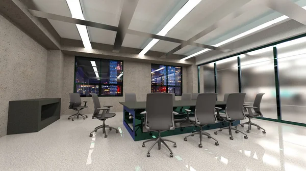 Rendering Modern Building Office — Stock Photo, Image