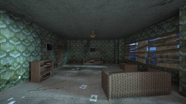 Korku evi 3d cg render