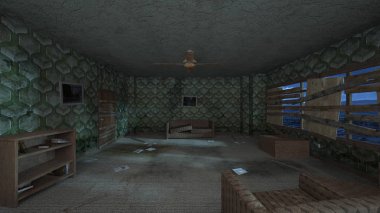 Korku evi 3d cg render
