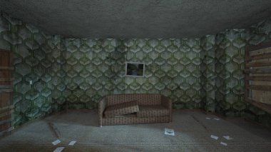 Korku evi 3d cg render