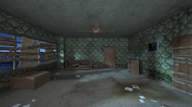 Korku evi 3d cg render