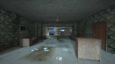 Korku evi 3d cg render