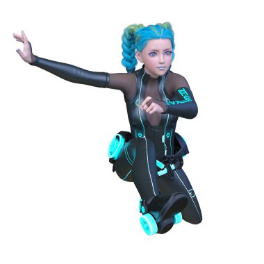 3D cg işleme kahraman 