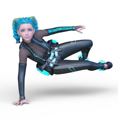 3D cg işleme kahraman 