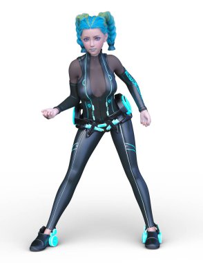 3D cg işleme kahraman 