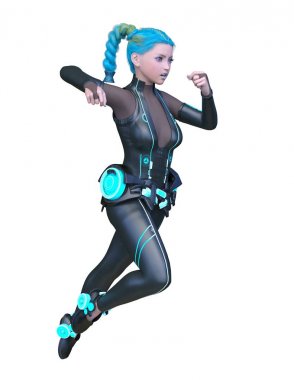 3D cg işleme kahraman 