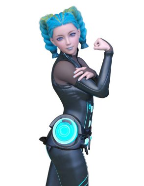 3D cg işleme kahraman 