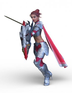 3D cg işleme seksi savaşçı